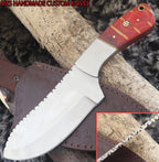 MKS HANDMADE D2 TOOL STEEL ART HUNTING TRACKER KNIFE CORIAN HANDLE
