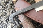 MKS HANDMADE DAMASCUS ART HUNTING D2 TOOL STEEL SKINNER KNIFE BLANK BLADE HANDLE
