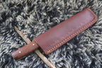 MKS HANDMADE D2 TOOL STEEL HUNTING CLEAVER KNIFE WALNUT WOOD HANDLE