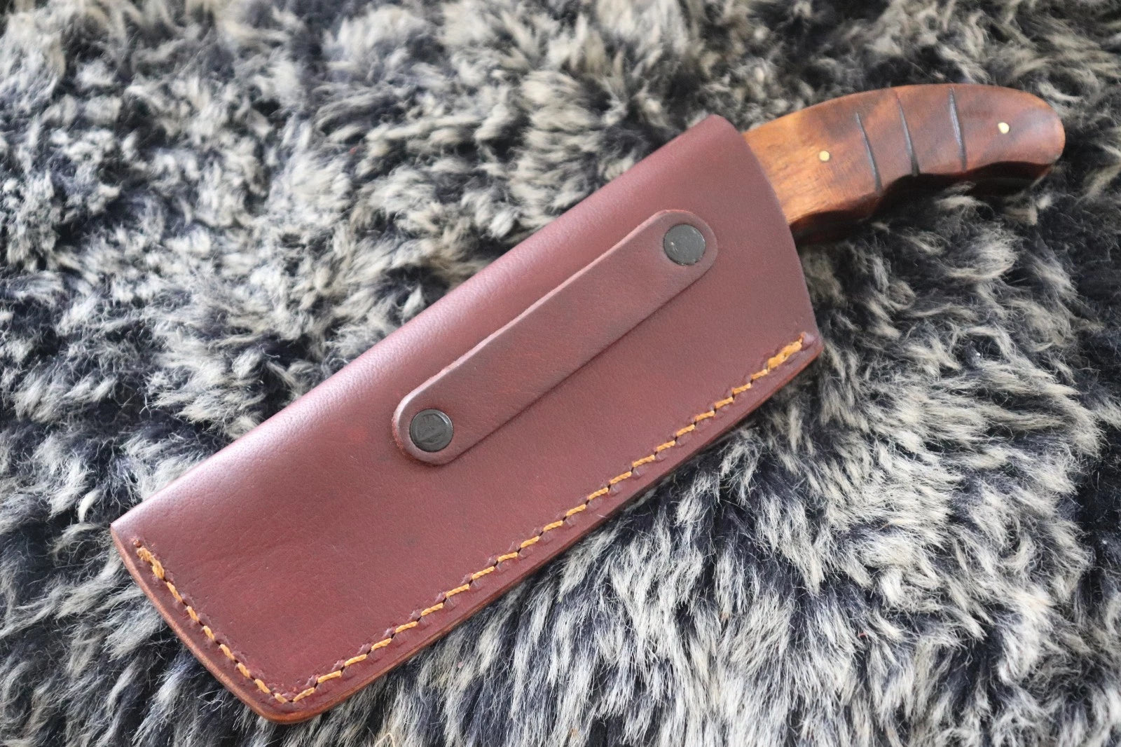 MKS HANDMADE DAMASCUS ART HUNTING WHARNCLIFFE KNIFE WITH WALNUT WOOD HANDLE
